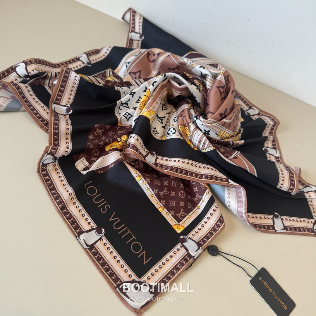Louis Vuitton Lets Go 90 Scarf Silk Multicolor 루이비통 렛츠 고 90 스카프 실크 멀티컬러 90cm 8