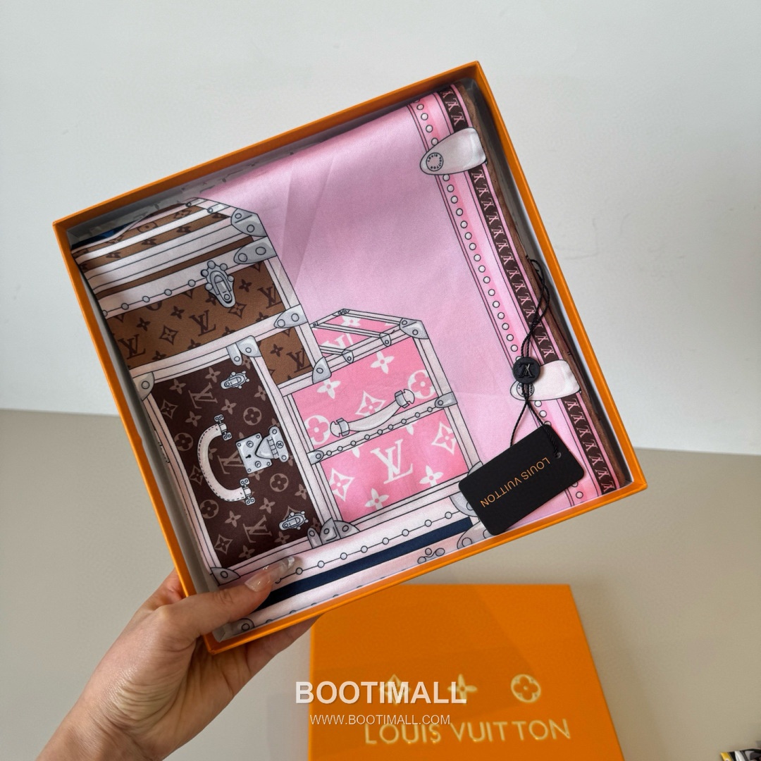 Louis Vuitton Lets Go 90 Scarf Silk Multicolor 루이비통 렛츠 고 90 스카프 실크 멀티컬러 90cm 4