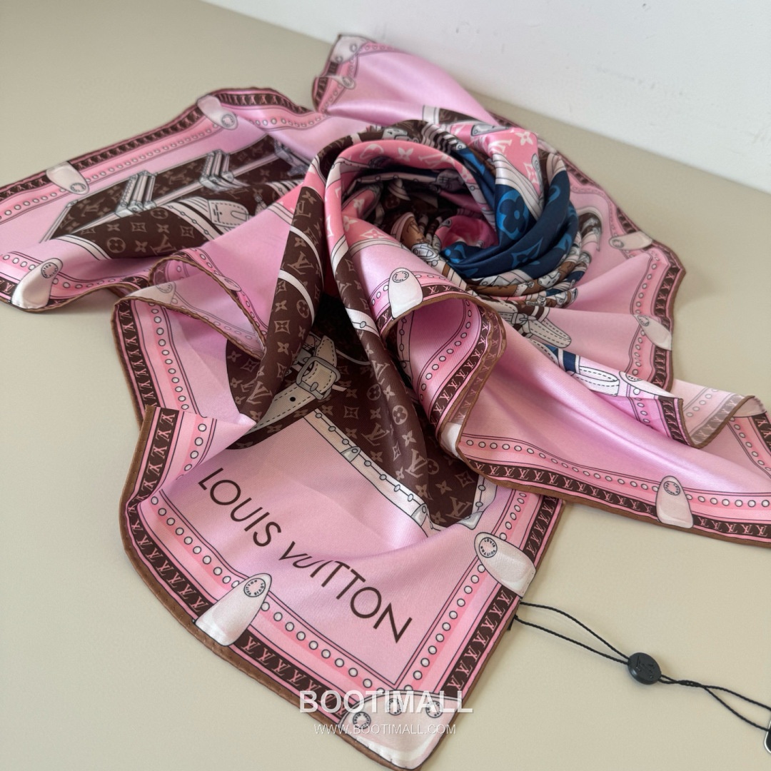 Louis Vuitton Lets Go 90 Scarf Silk Multicolor 루이비통 렛츠 고 90 스카프 실크 멀티컬러 90cm 8