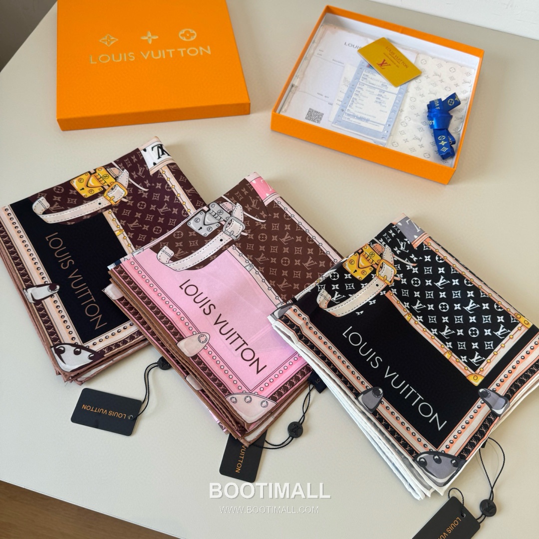 Louis Vuitton Lets Go 90 Scarf Silk Multicolor 루이비통 렛츠 고 90 스카프 실크 멀티컬러 90cm 9