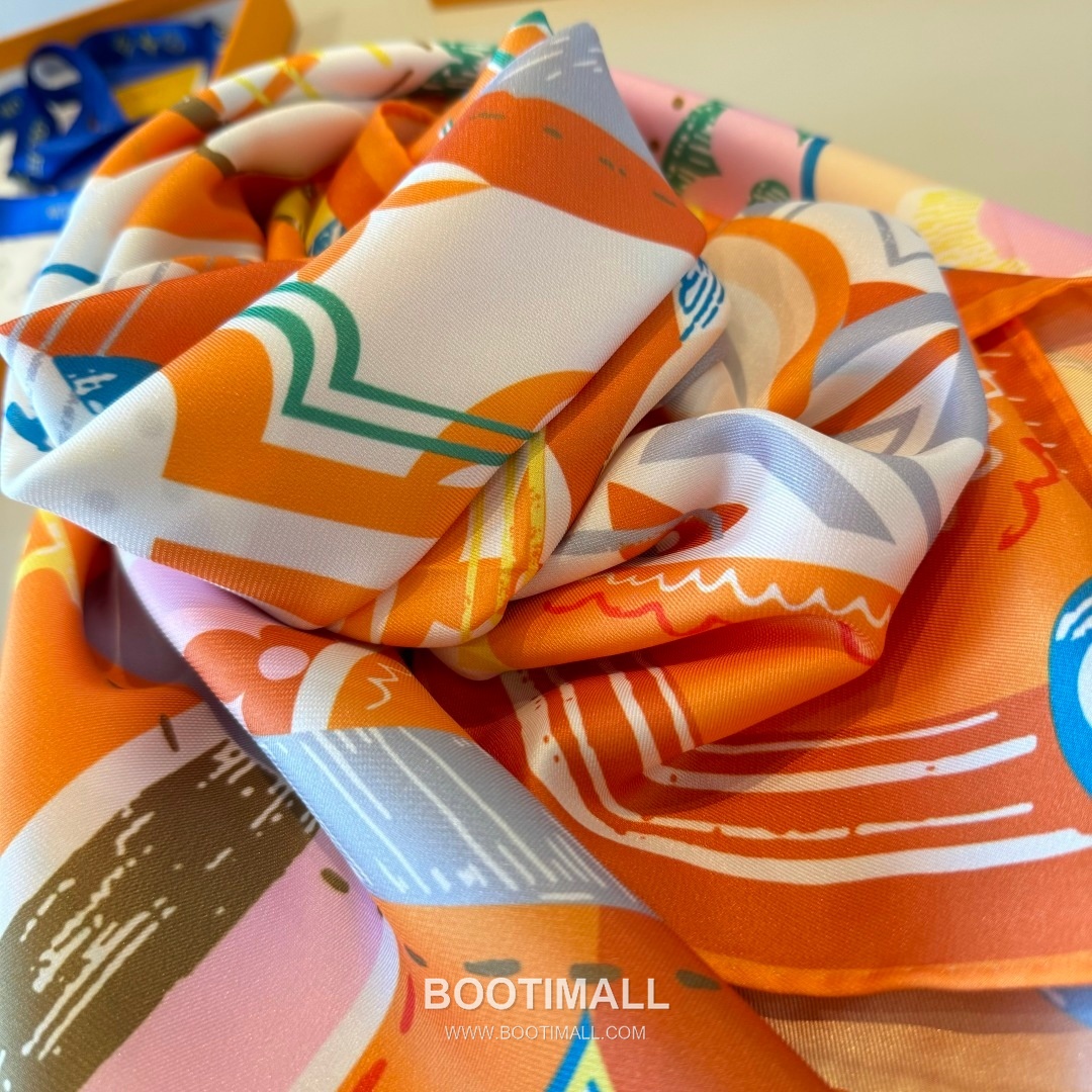 Louis Vuitton Unlocked 90 Scarf Silk Multicolor 루이비통 언락드 90 스카프 실크 멀티컬러 90cm 6