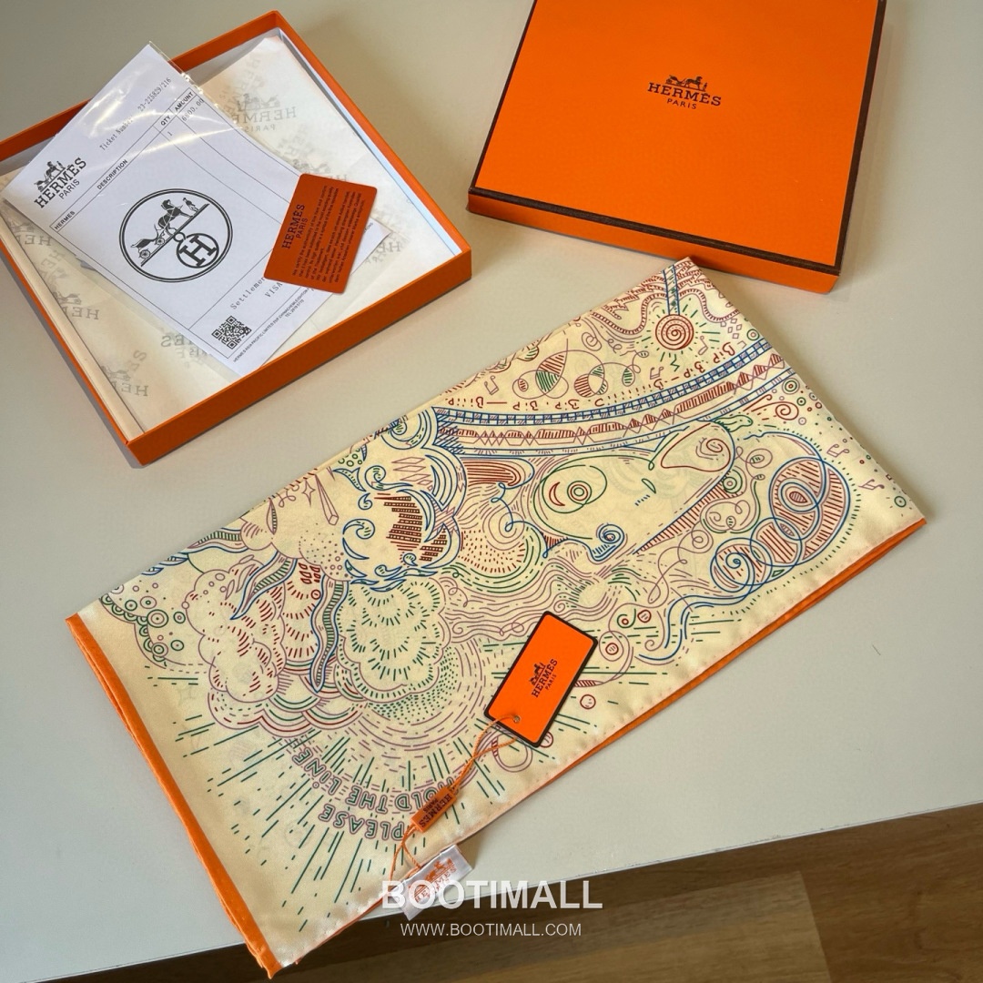 Hermes Connecting 90 Square Silk Black Scarf 에르메스 커넥팅 90 스퀘어 실크 블랙 스카프 90cm 6