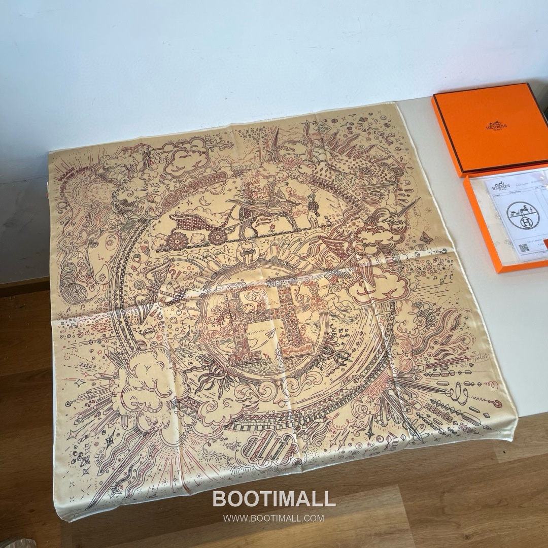 Hermes Connecting 90 Square Silk Black Scarf 에르메스 커넥팅 90 스퀘어 실크 블랙 스카프 90cm 3