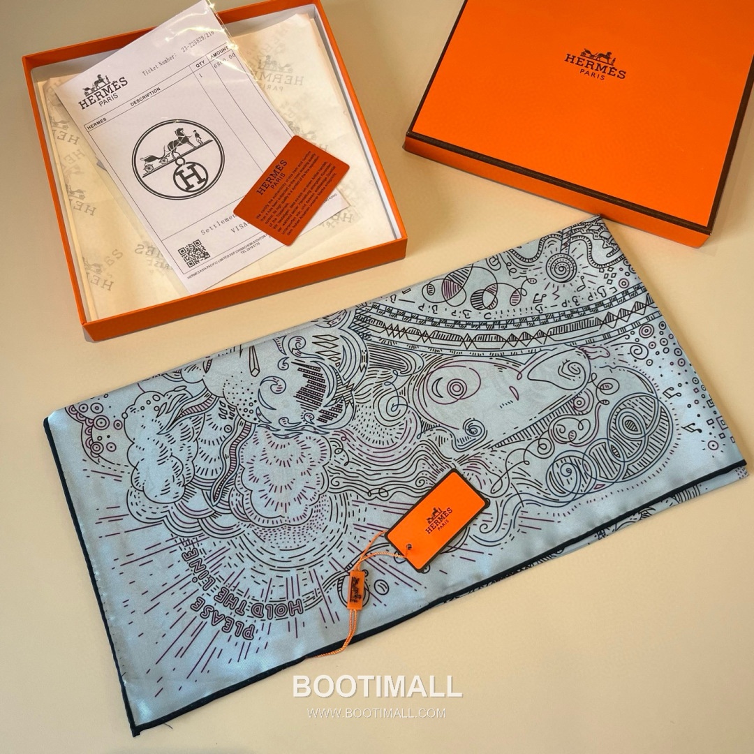 Hermes Connecting 90 Square Silk Black Scarf 에르메스 커넥팅 90 스퀘어 실크 블랙 스카프 90cm 5