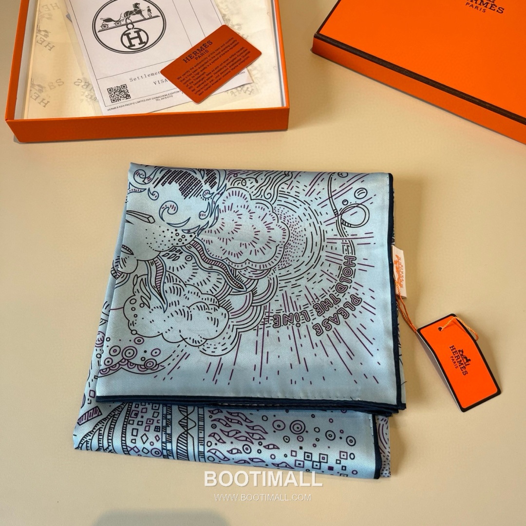 Hermes Connecting 90 Square Silk Black Scarf 에르메스 커넥팅 90 스퀘어 실크 블랙 스카프 90cm 6