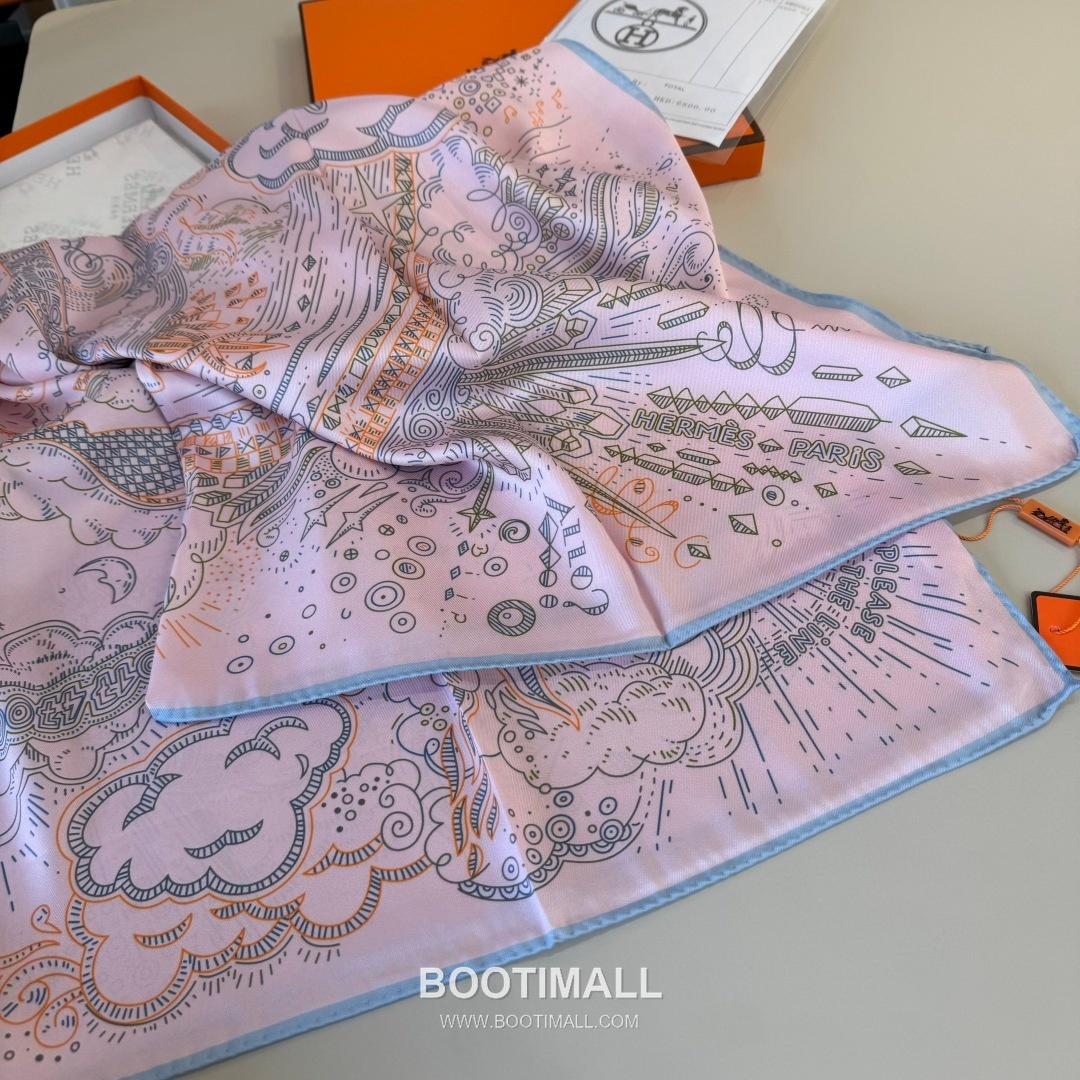 Hermes Connecting 90 Square Silk Black Scarf 에르메스 커넥팅 90 스퀘어 실크 블랙 스카프 90cm 9