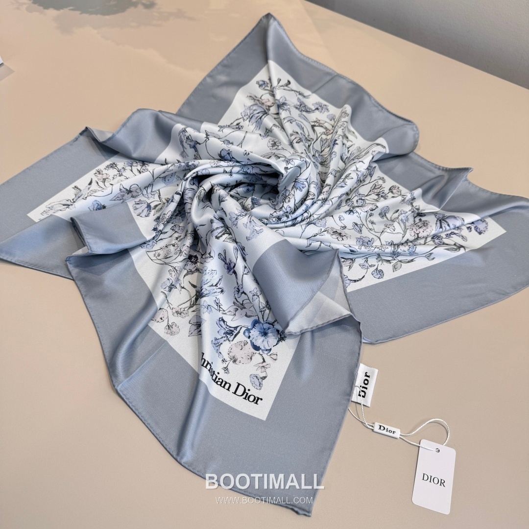 Hermes Millefiori Square Scarf Silk Soft Tone 에르메스 밀레피오리 스퀘어 스카프 실크 소프트 톤 90cm 8