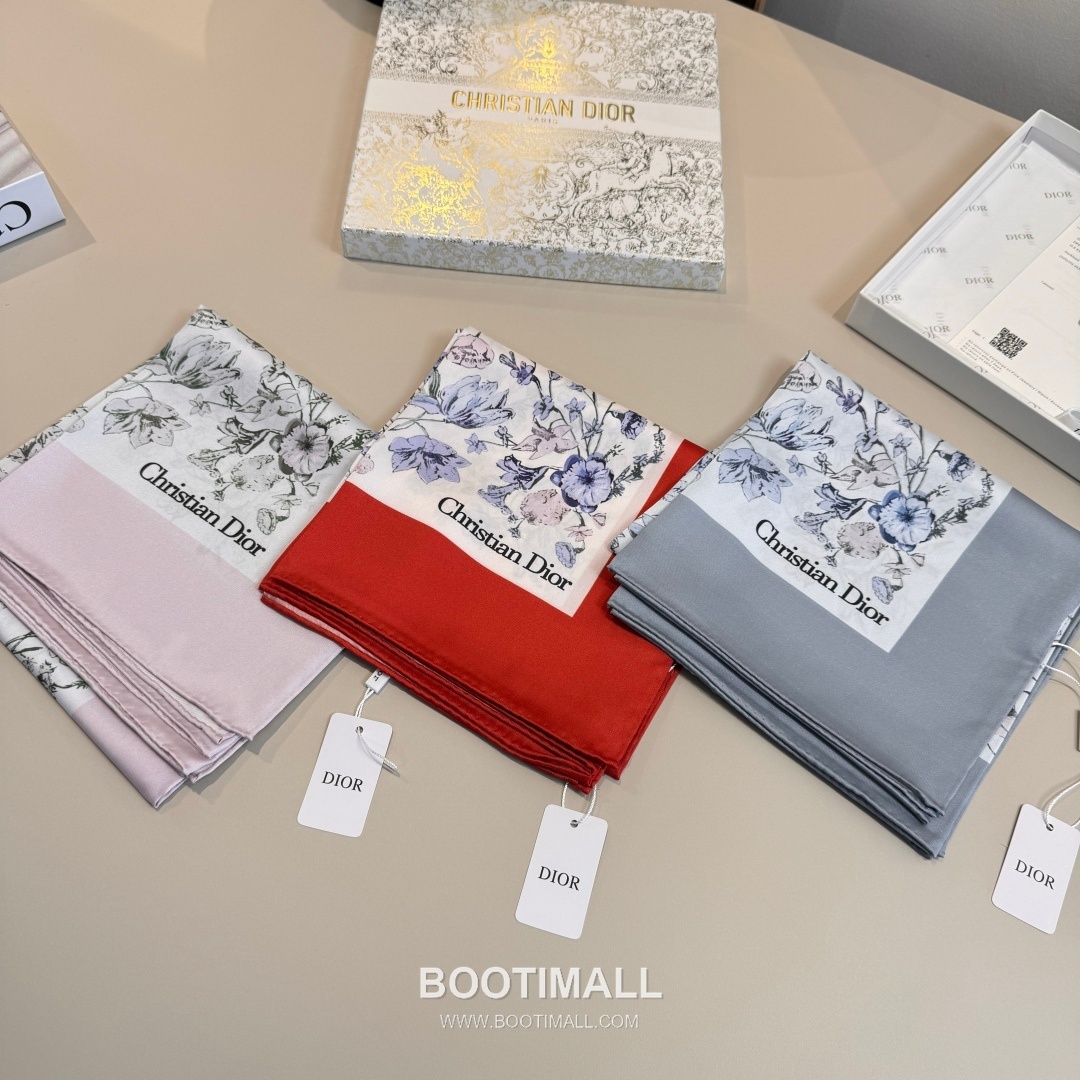 Hermes Millefiori Square Scarf Silk Soft Tone 에르메스 밀레피오리 스퀘어 스카프 실크 소프트 톤 90cm 9