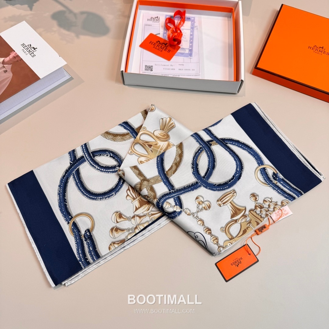 Hermes Saddle Horse Square Silk Black Scarf 에르메스 안장 말 스퀘어 실크 블랙 스카프 90cm 5