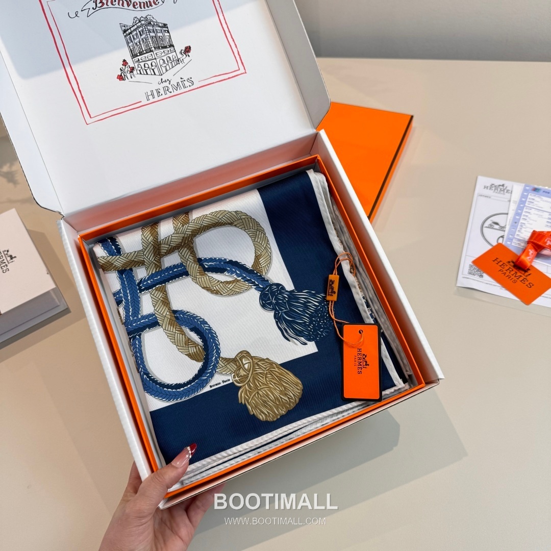 Hermes Saddle Horse Square Silk Black Scarf 에르메스 안장 말 스퀘어 실크 블랙 스카프 90cm 6