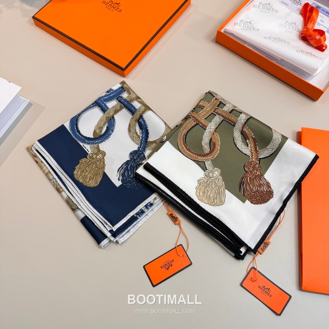 Hermes Saddle Horse Square Silk Black Scarf 에르메스 안장 말 스퀘어 실크 블랙 스카프 90cm 9