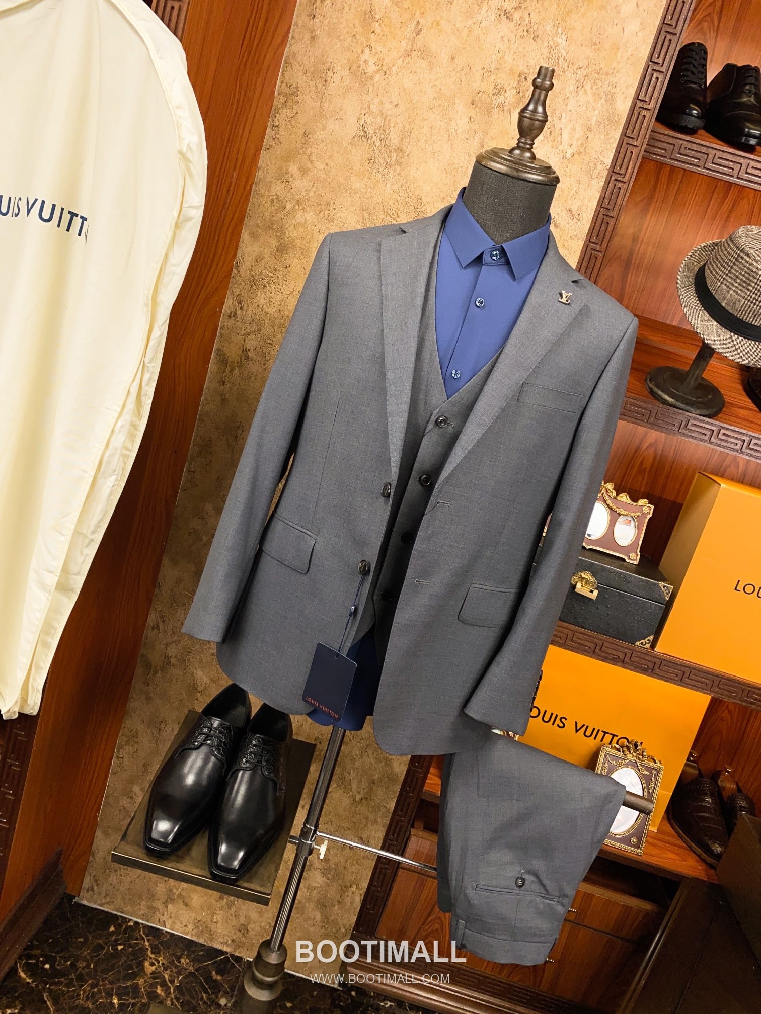 Louis Vuitton Wool Suit Set Wool Black 루이비통 울 수트 3피스 세트 울 블랙 M, 3XL 2