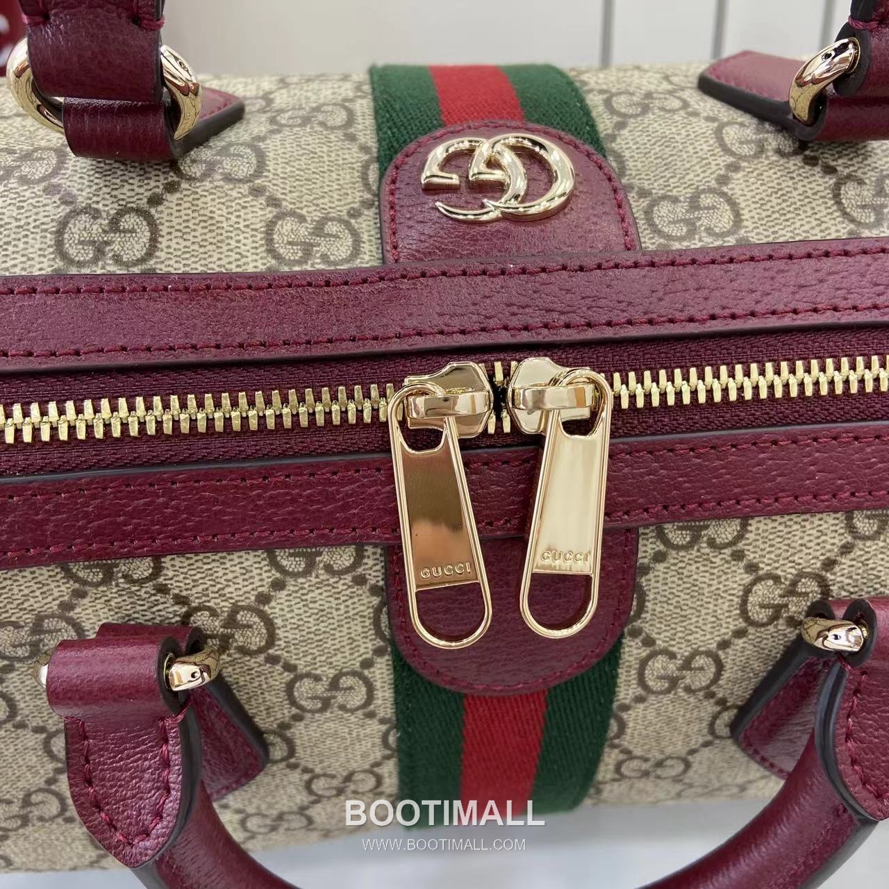 Gucci Ophidia Tote GG Canvas, Leather Trim Brown Tote Bag 구찌 오피디아 토트백 836824 GG 캔버스, 가죽 트리밍 브라운 31cm 7