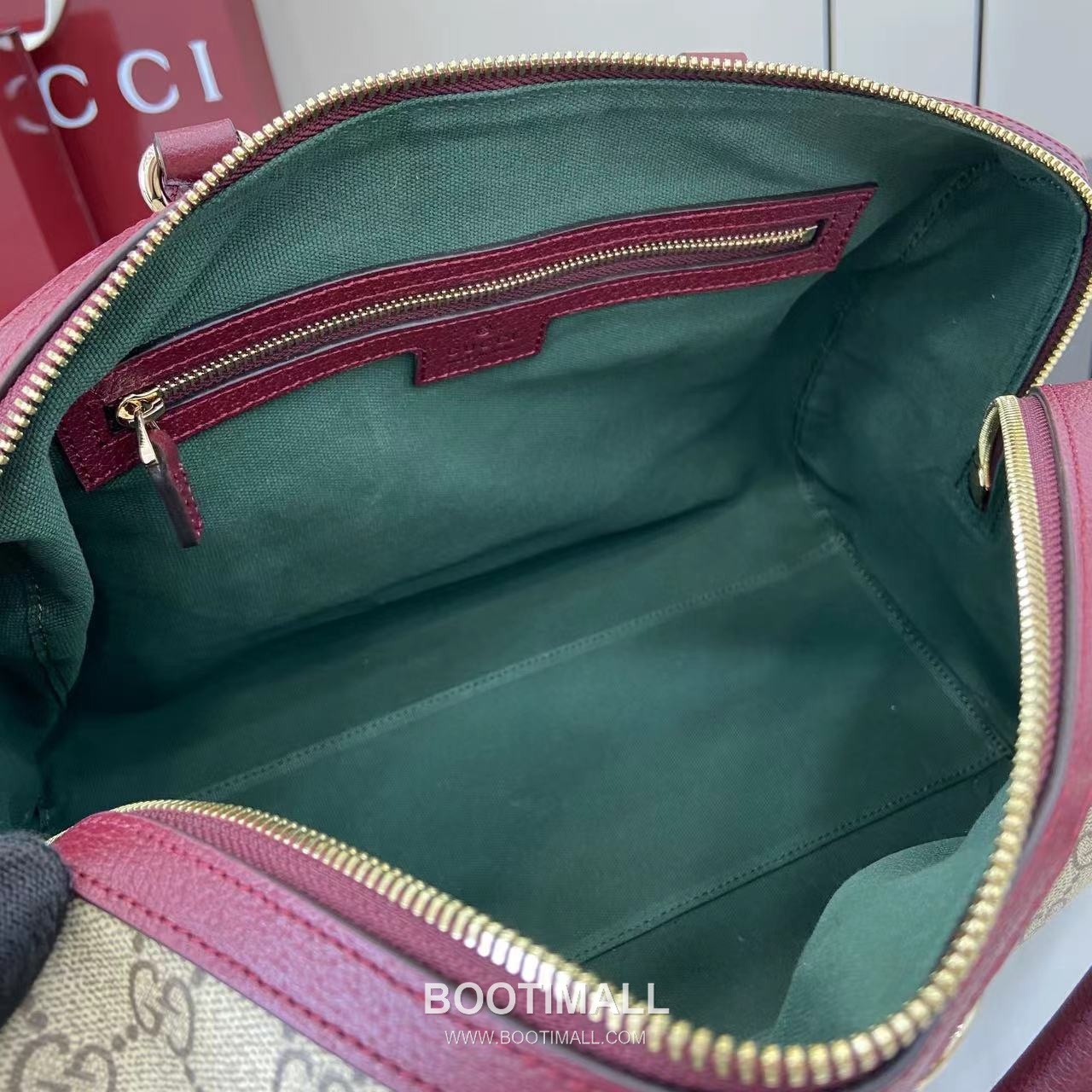 Gucci Ophidia Tote GG Canvas, Leather Trim Brown Tote Bag 구찌 오피디아 토트백 836824 GG 캔버스, 가죽 트리밍 브라운 31cm 8