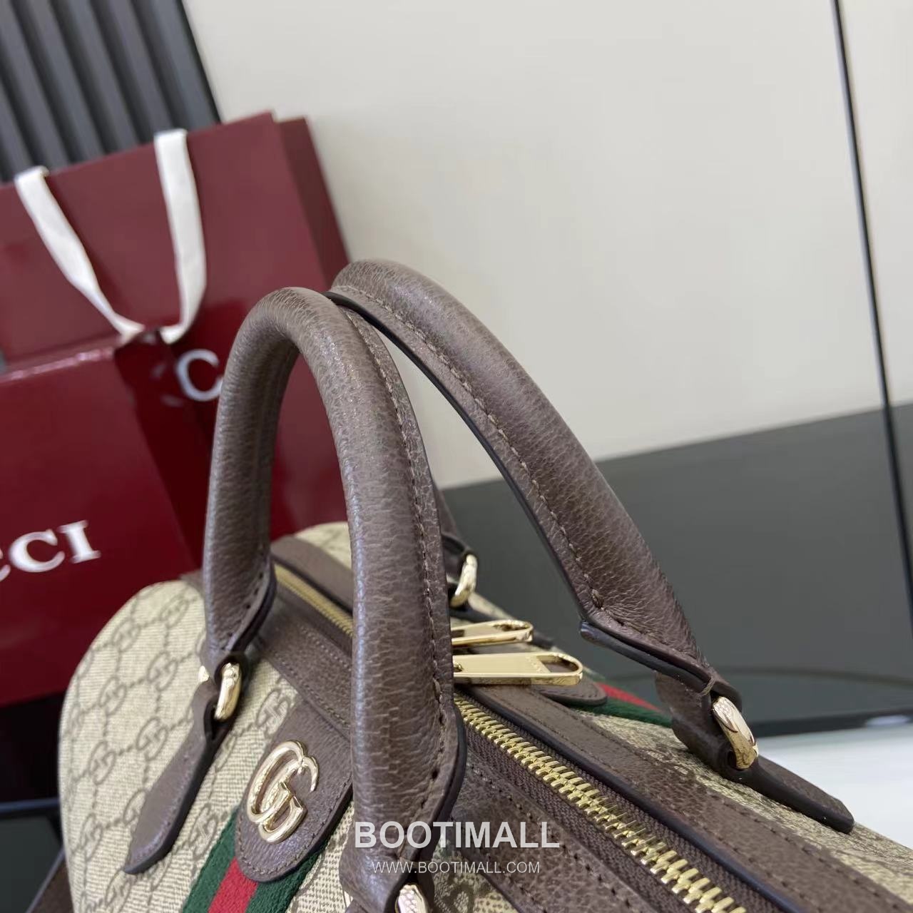 Gucci Ophidia Tote Bag GG Canvas Brown 구찌 오피디아 토트백 836824 GG 캔버스 브라운 31cm 11