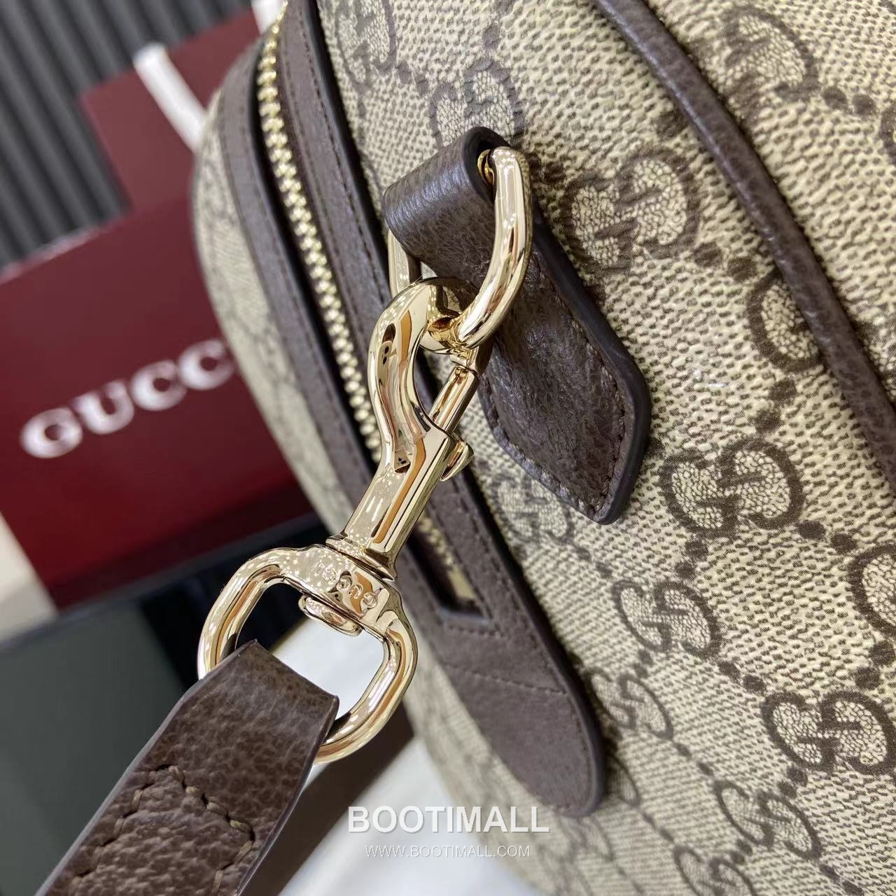 Gucci Ophidia Tote Bag GG Canvas Brown 구찌 오피디아 토트백 836824 GG 캔버스 브라운 31cm 12