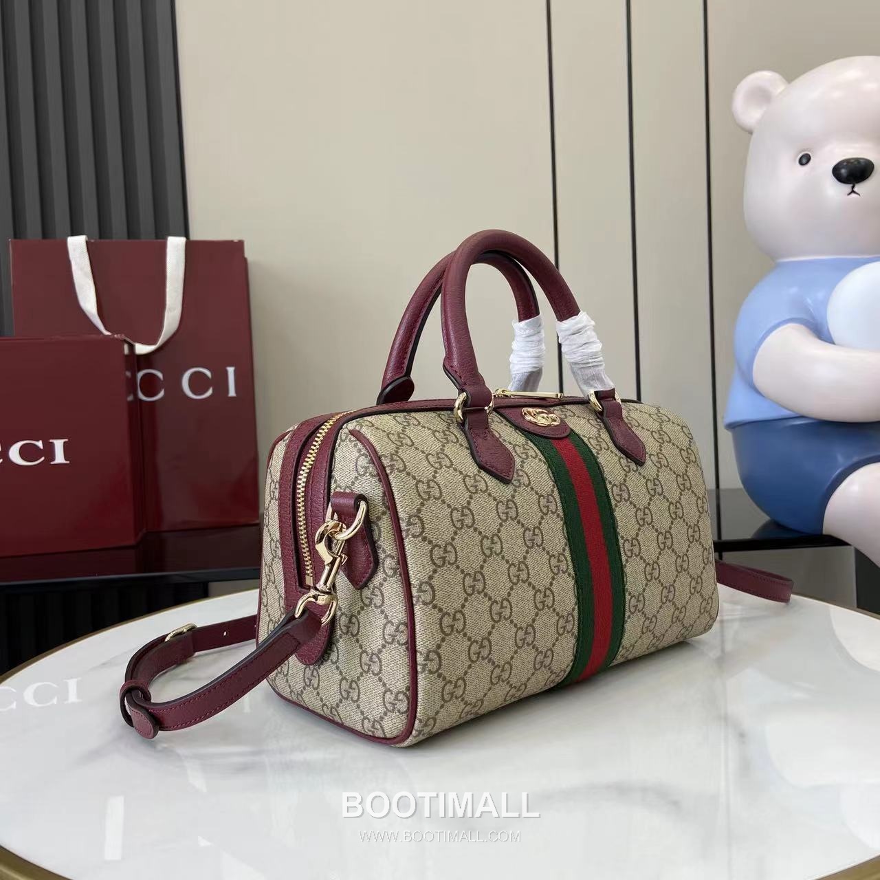Gucci Ophidia Top Handle GG Canvas Beige Top Handle Bag 구찌 오피디아 탑 핸들백 836825 GG 캔버스 베이지 탑핸들백 25cm 2