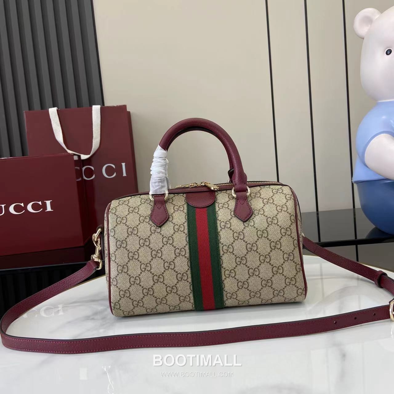 Gucci Ophidia Top Handle GG Canvas Beige Top Handle Bag 구찌 오피디아 탑 핸들백 836825 GG 캔버스 베이지 탑핸들백 25cm 3