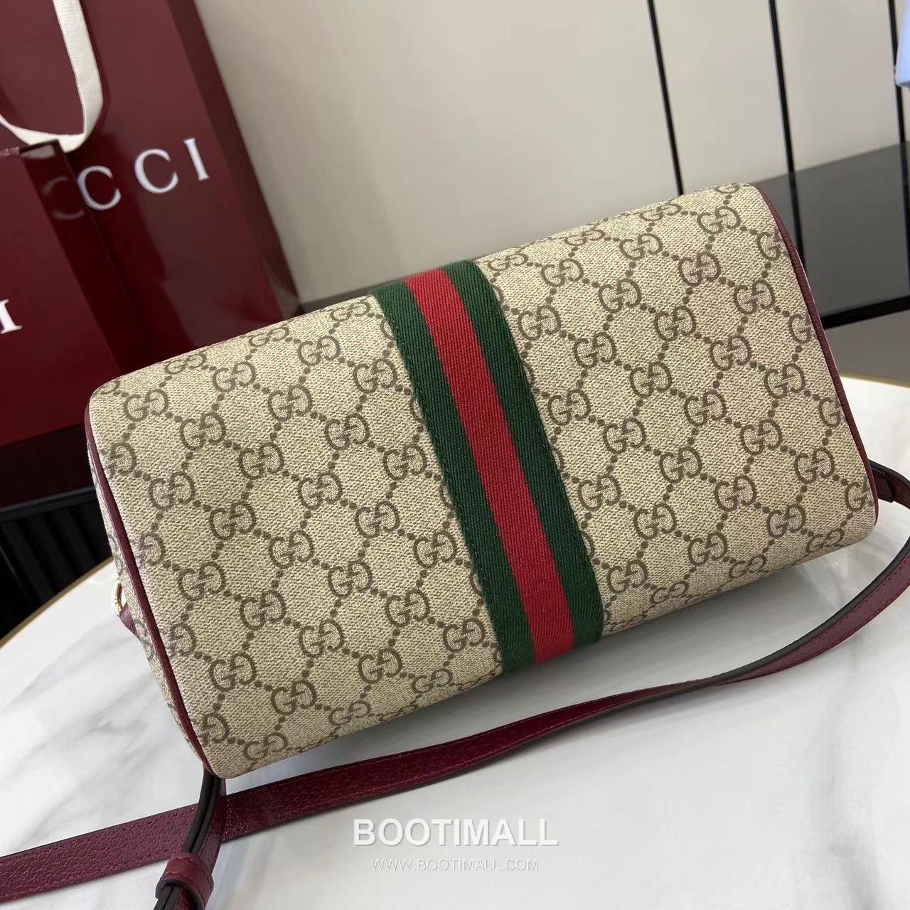 Gucci Ophidia Top Handle GG Canvas Beige Top Handle Bag 구찌 오피디아 탑 핸들백 836825 GG 캔버스 베이지 탑핸들백 25cm 4