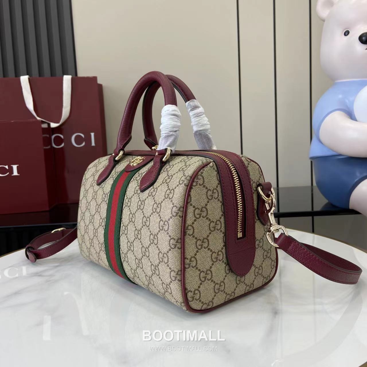 Gucci Ophidia Top Handle GG Canvas Beige Top Handle Bag 구찌 오피디아 탑 핸들백 836825 GG 캔버스 베이지 탑핸들백 25cm 6