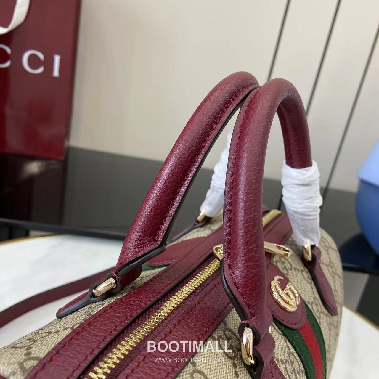 Gucci Ophidia Top Handle GG Canvas Beige Top Handle Bag 구찌 오피디아 탑 핸들백 836825 GG 캔버스 베이지 탑핸들백 25cm 10