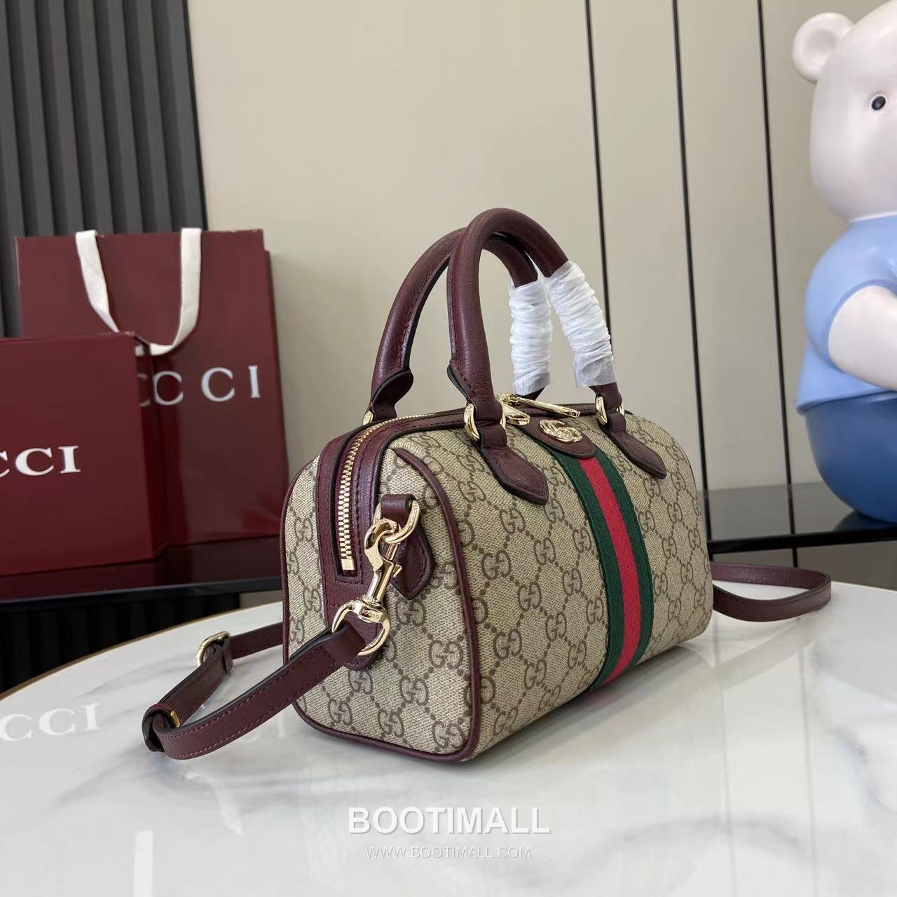 Gucci Ophidia Top Handle GG Canvas Brown Top Handle Bag 구찌 오피디아 탑 핸들백 841294 GG 캔버스 브라운 탑핸들백 21cm 2