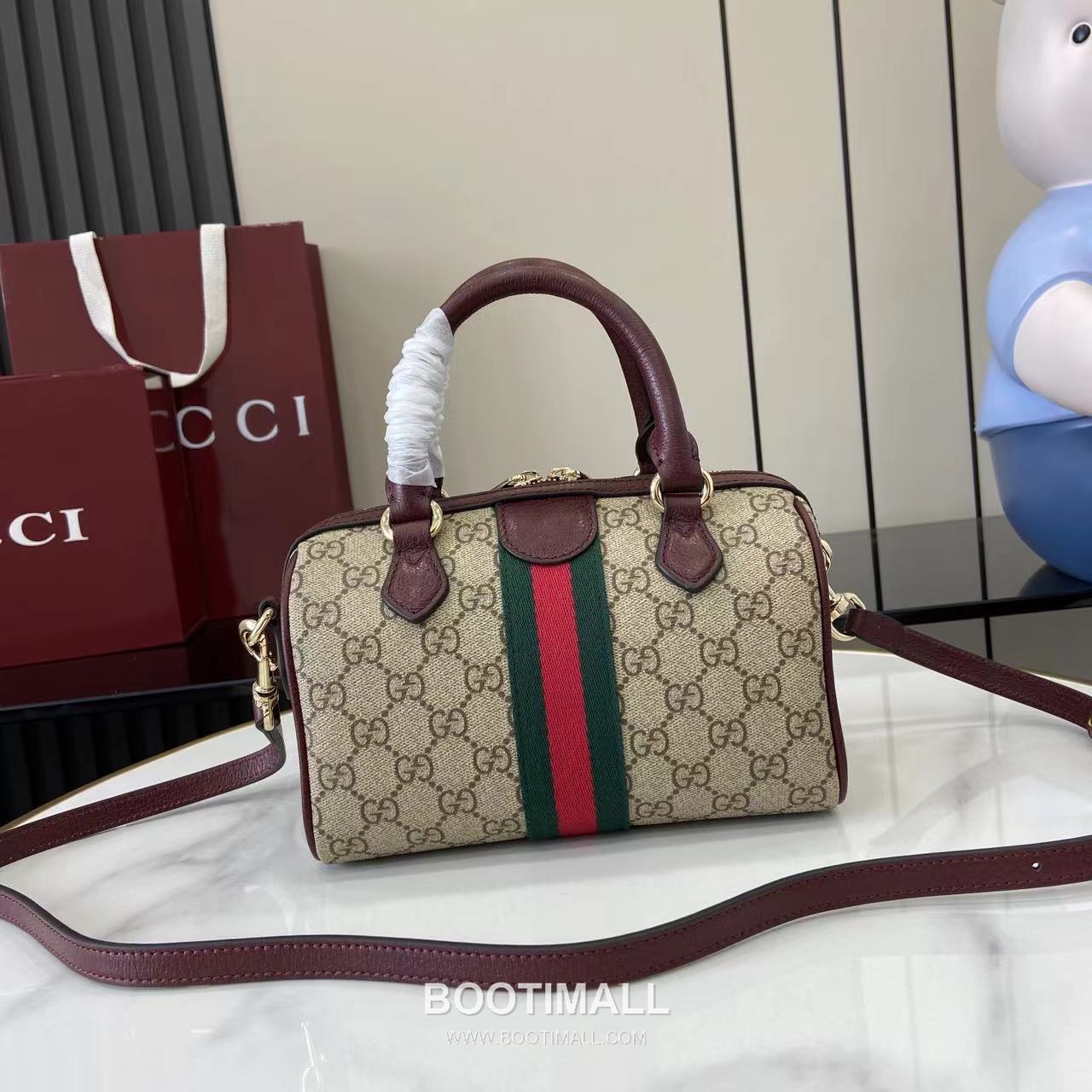 Gucci Ophidia Top Handle GG Canvas Brown Top Handle Bag 구찌 오피디아 탑 핸들백 841294 GG 캔버스 브라운 탑핸들백 21cm 3