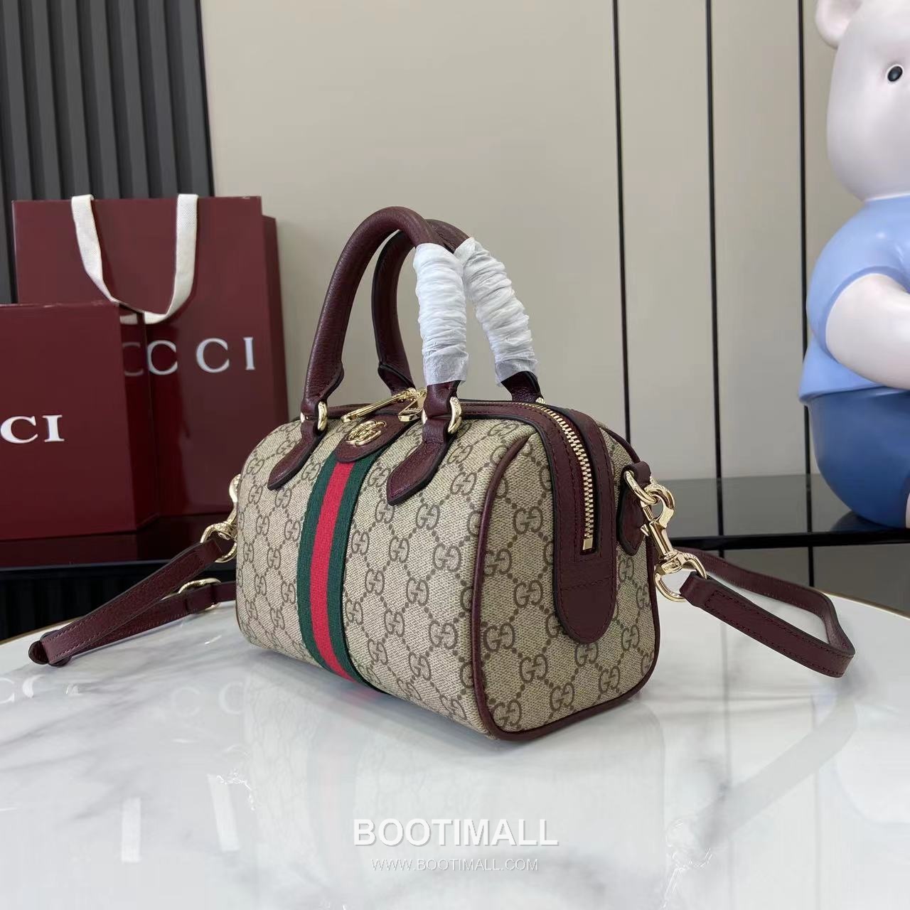 Gucci Ophidia Top Handle GG Canvas Brown Top Handle Bag 구찌 오피디아 탑 핸들백 841294 GG 캔버스 브라운 탑핸들백 21cm 6
