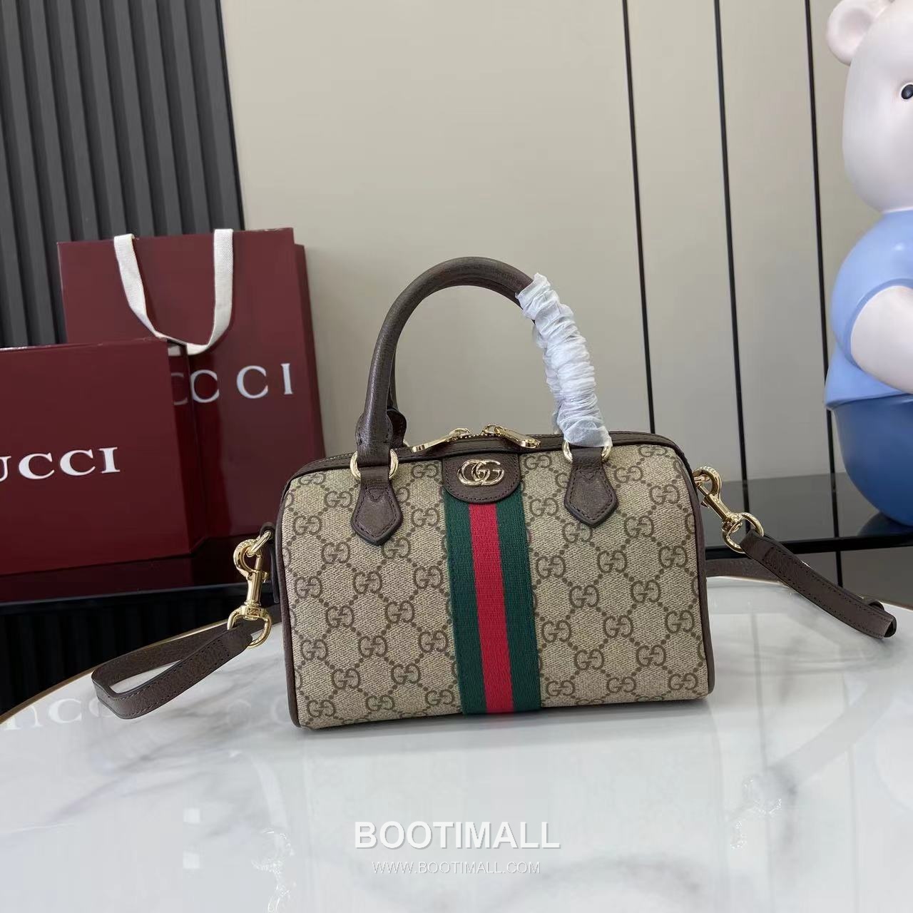 Gucci Ophidia Top Handle GG Canvas Brown Top Handle Bag 구찌 오피디아 탑 핸들백 841294 GG 캔버스 브라운 탑핸들백 21cm 1