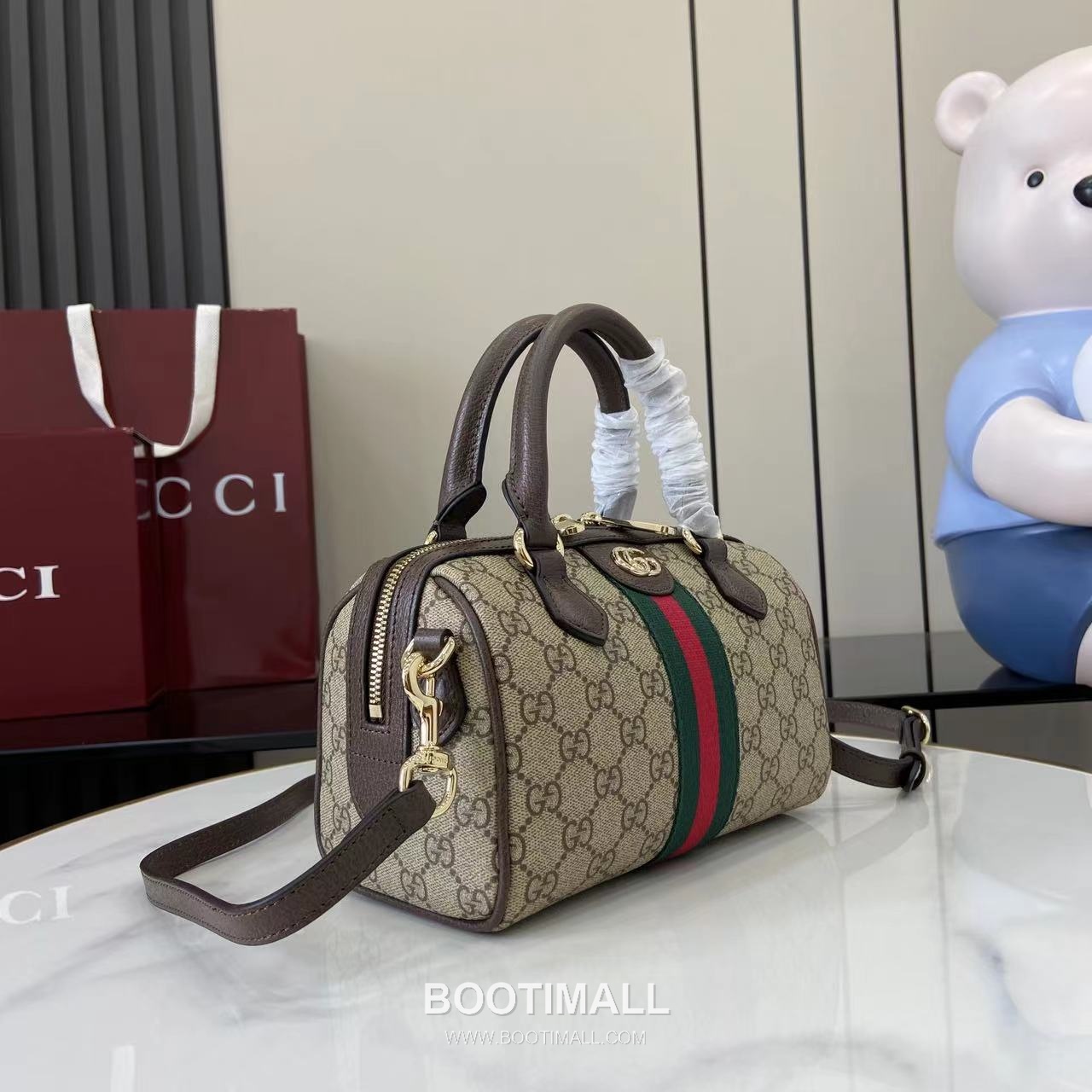 Gucci Ophidia Top Handle GG Canvas Brown Top Handle Bag 구찌 오피디아 탑 핸들백 841294 GG 캔버스 브라운 탑핸들백 21cm 2