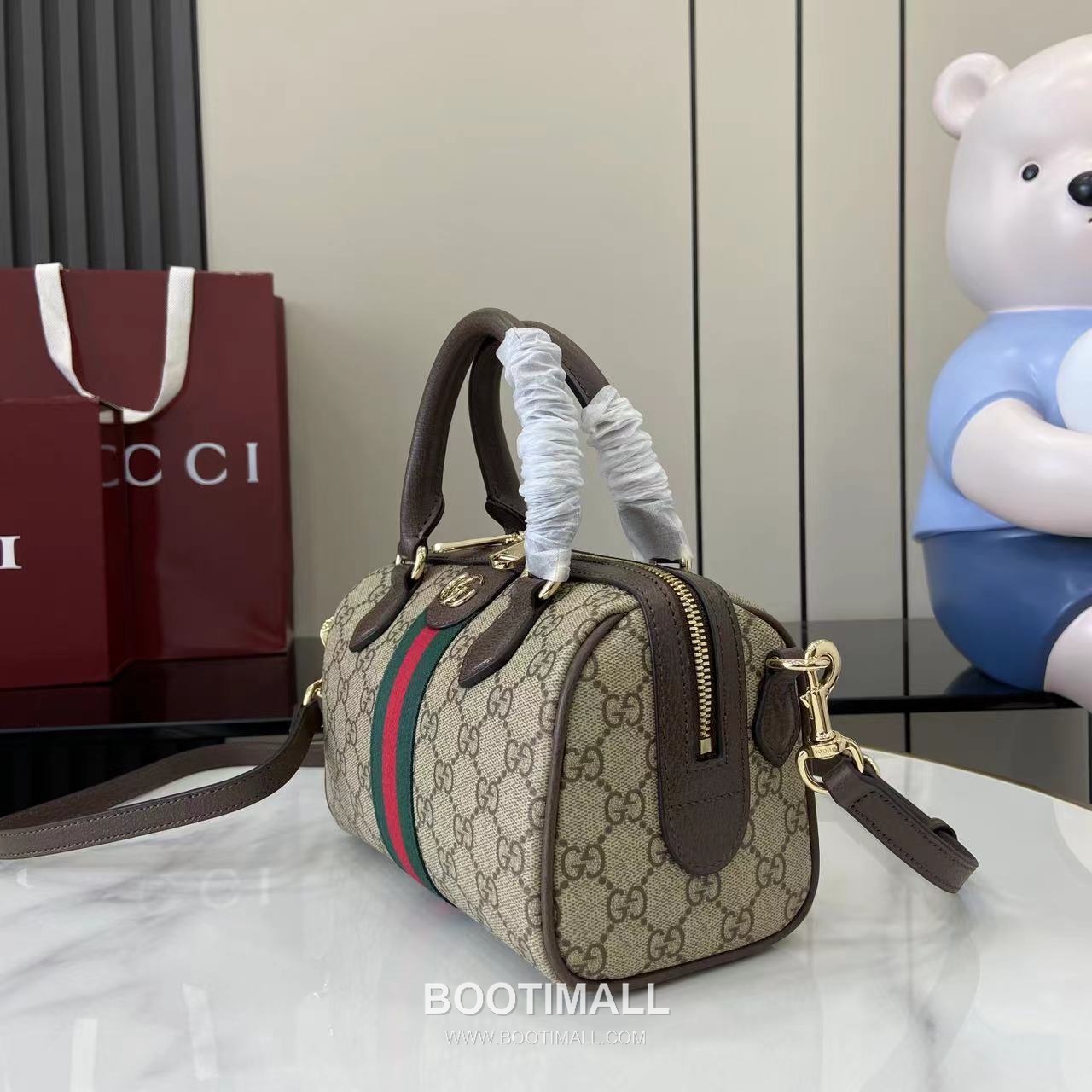 Gucci Ophidia Top Handle GG Canvas Brown Top Handle Bag 구찌 오피디아 탑 핸들백 841294 GG 캔버스 브라운 탑핸들백 21cm 6