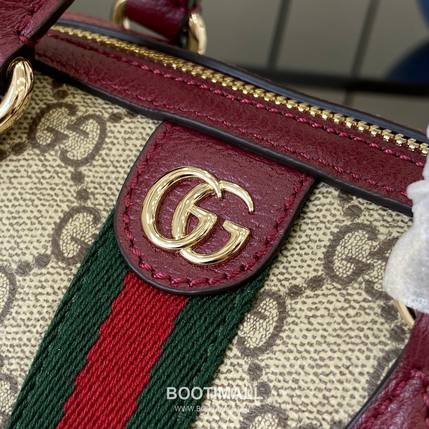 Gucci Ophidia Mini Boston GG Coated Fabric Brown Boston Bag 구찌 오피디아 미니 보스턴 838478 GG 코팅 패브릭 브라운 보스턴백 16cm 5