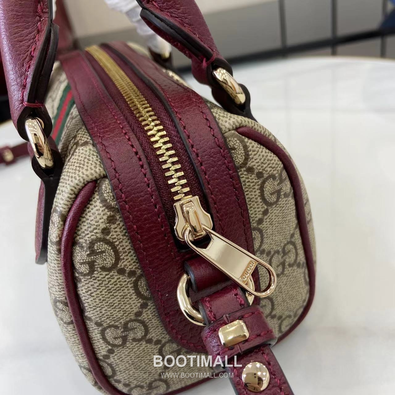 Gucci Ophidia Mini Boston GG Coated Fabric Brown Boston Bag 구찌 오피디아 미니 보스턴 838478 GG 코팅 패브릭 브라운 보스턴백 16cm 7
