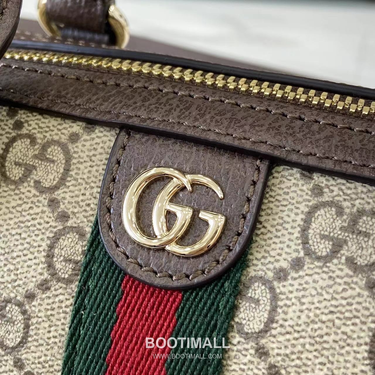 Gucci Ophidia Mini Boston GG Coated Fabric Brown Boston Bag 구찌 오피디아 미니 보스턴 838478 GG 코팅 패브릭 브라운 보스턴백 16cm 5