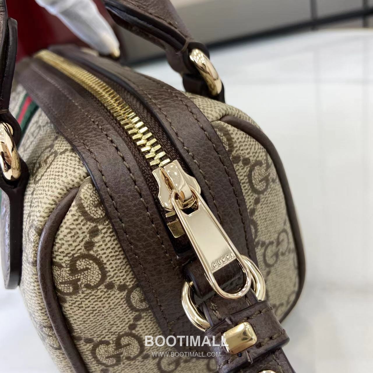 Gucci Ophidia Mini Boston GG Coated Fabric Brown Boston Bag 구찌 오피디아 미니 보스턴 838478 GG 코팅 패브릭 브라운 보스턴백 16cm 7