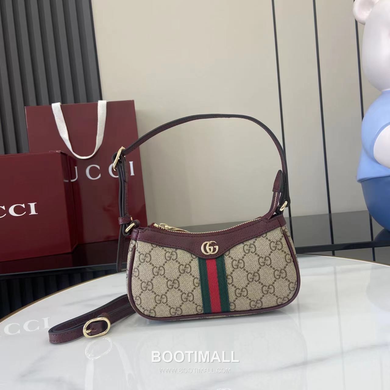 Gucci Ophidia Crossbody Bag GG Coated Fabric Brown 구찌 오피디아 크로스백 838465 GG 코팅 패브릭 브라운 19.5cm 1