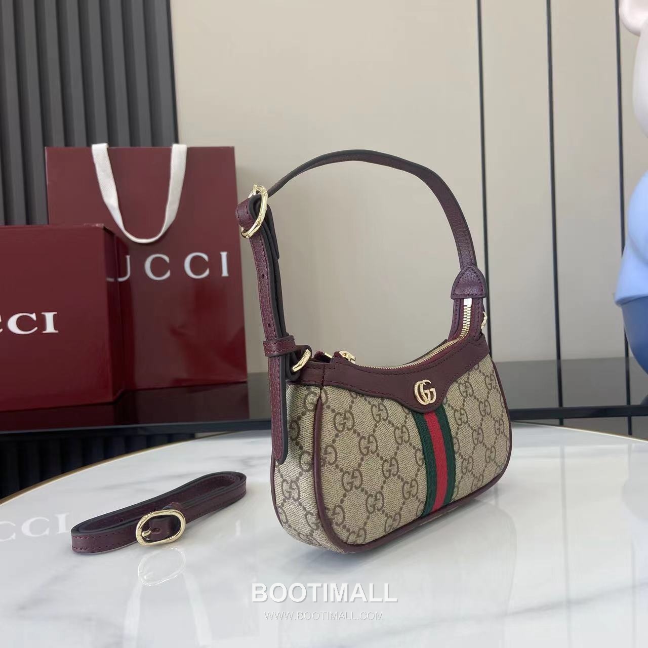 Gucci Ophidia Crossbody Bag GG Coated Fabric Brown 구찌 오피디아 크로스백 838465 GG 코팅 패브릭 브라운 19.5cm 2