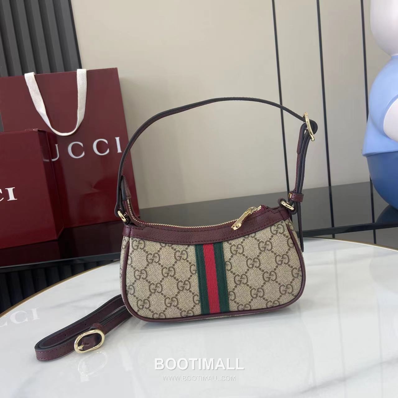 Gucci Ophidia Crossbody Bag GG Coated Fabric Brown 구찌 오피디아 크로스백 838465 GG 코팅 패브릭 브라운 19.5cm 3