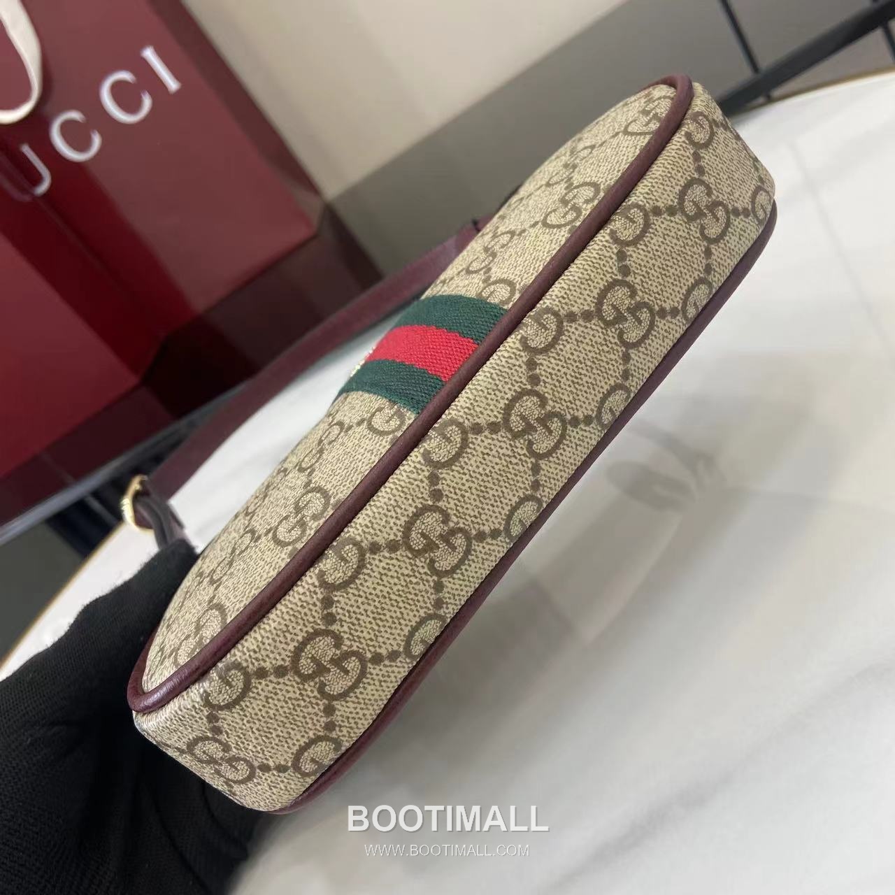 Gucci Ophidia Crossbody Bag GG Coated Fabric Brown 구찌 오피디아 크로스백 838465 GG 코팅 패브릭 브라운 19.5cm 4