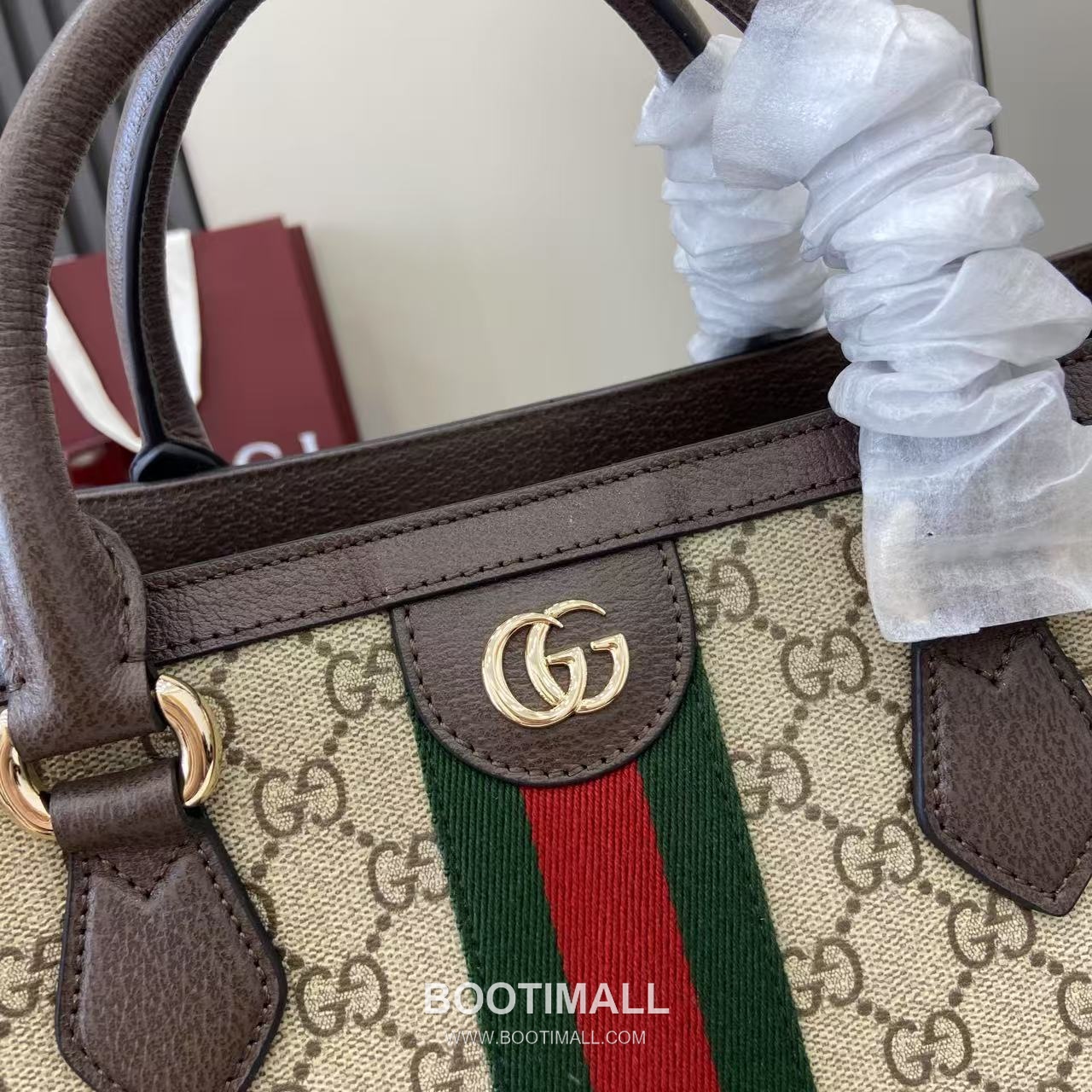 Gucci Ophidia Tote GG Canvas Brown Tote Bag 구찌 오피디아 토트 836838 GG 캔버스 브라운 토트백 39cm 5