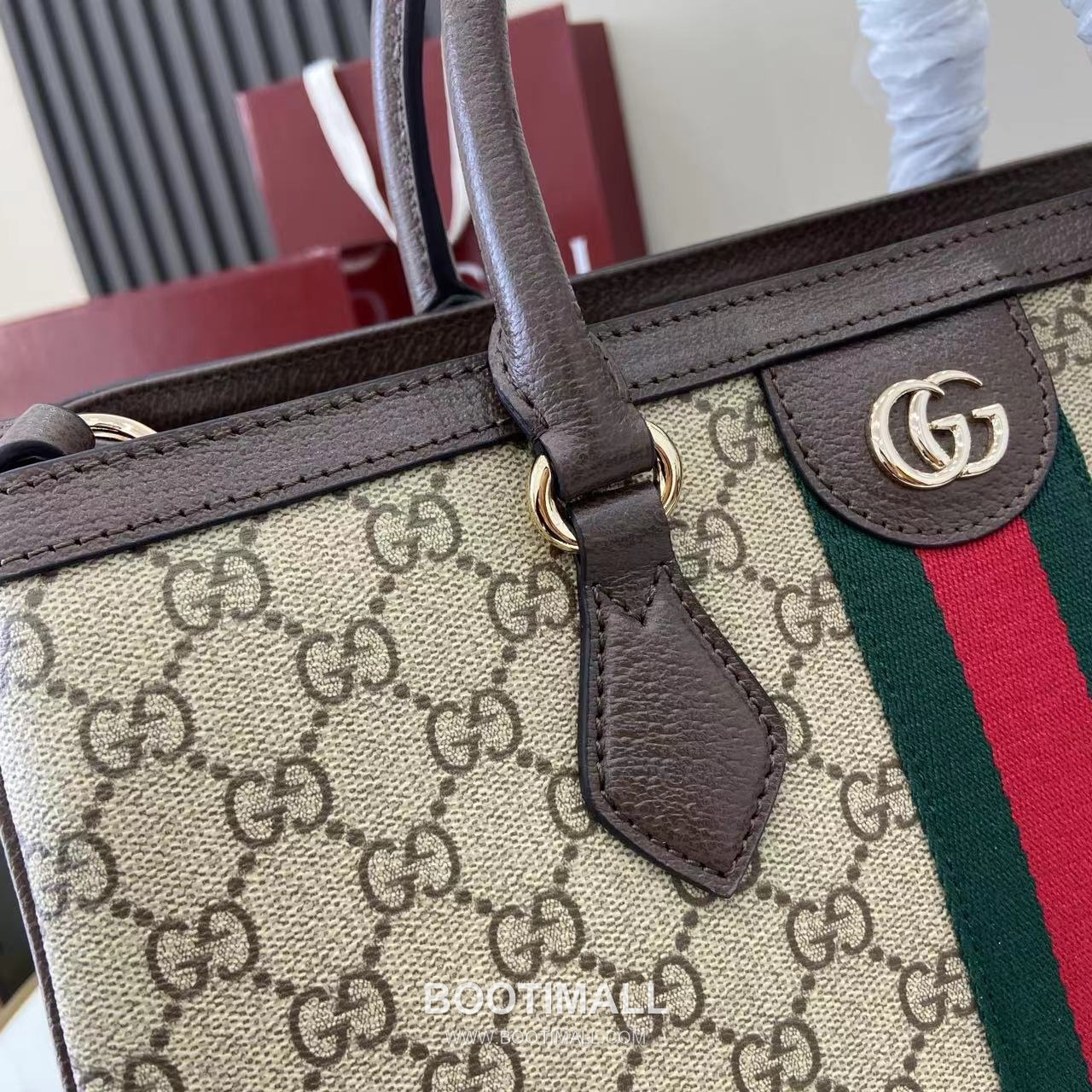 Gucci Ophidia Top Handle GG Canvas Brown Top Handle Bag 구찌 오피디아 탑 핸들백 836839 GG 캔버스 브라운 탑핸들백 33.5cm 5