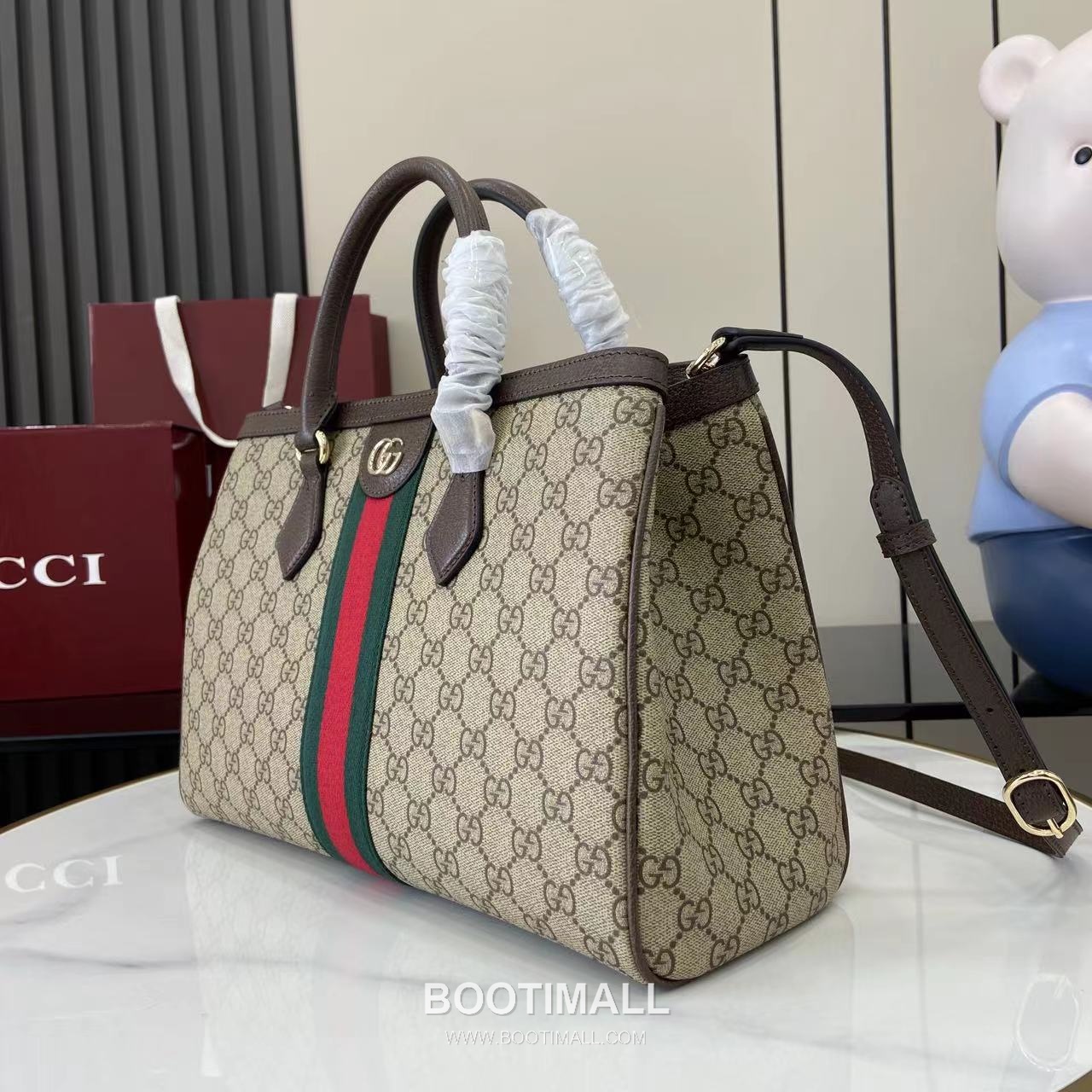 Gucci Ophidia Top Handle GG Canvas Brown Top Handle Bag 구찌 오피디아 탑 핸들백 836839 GG 캔버스 브라운 탑핸들백 33.5cm 6