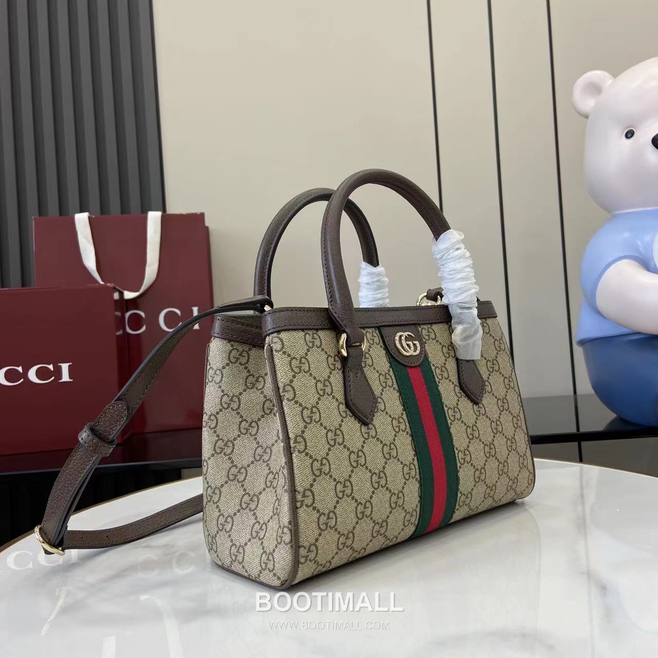 Gucci Ophidia Top Handle GG Canvas Brown Top Handle Bag 구찌 오피디아 탑 핸들백 836840 GG 캔버스 브라운 탑핸들백 25.5cm 2