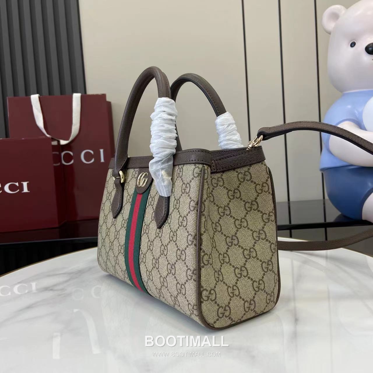 Gucci Ophidia Top Handle GG Canvas Brown Top Handle Bag 구찌 오피디아 탑 핸들백 836840 GG 캔버스 브라운 탑핸들백 25.5cm 6