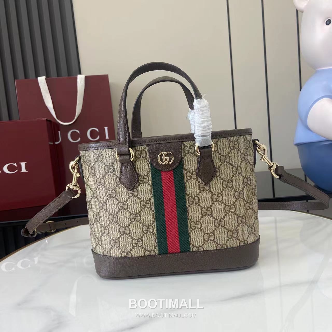 Gucci Ophidia Top Handle GG Canvas Beige Top Handle Bag 구찌 오피디아 탑 핸들백 836848 GG 캔버스 베이지 탑핸들백 22.5cm 1