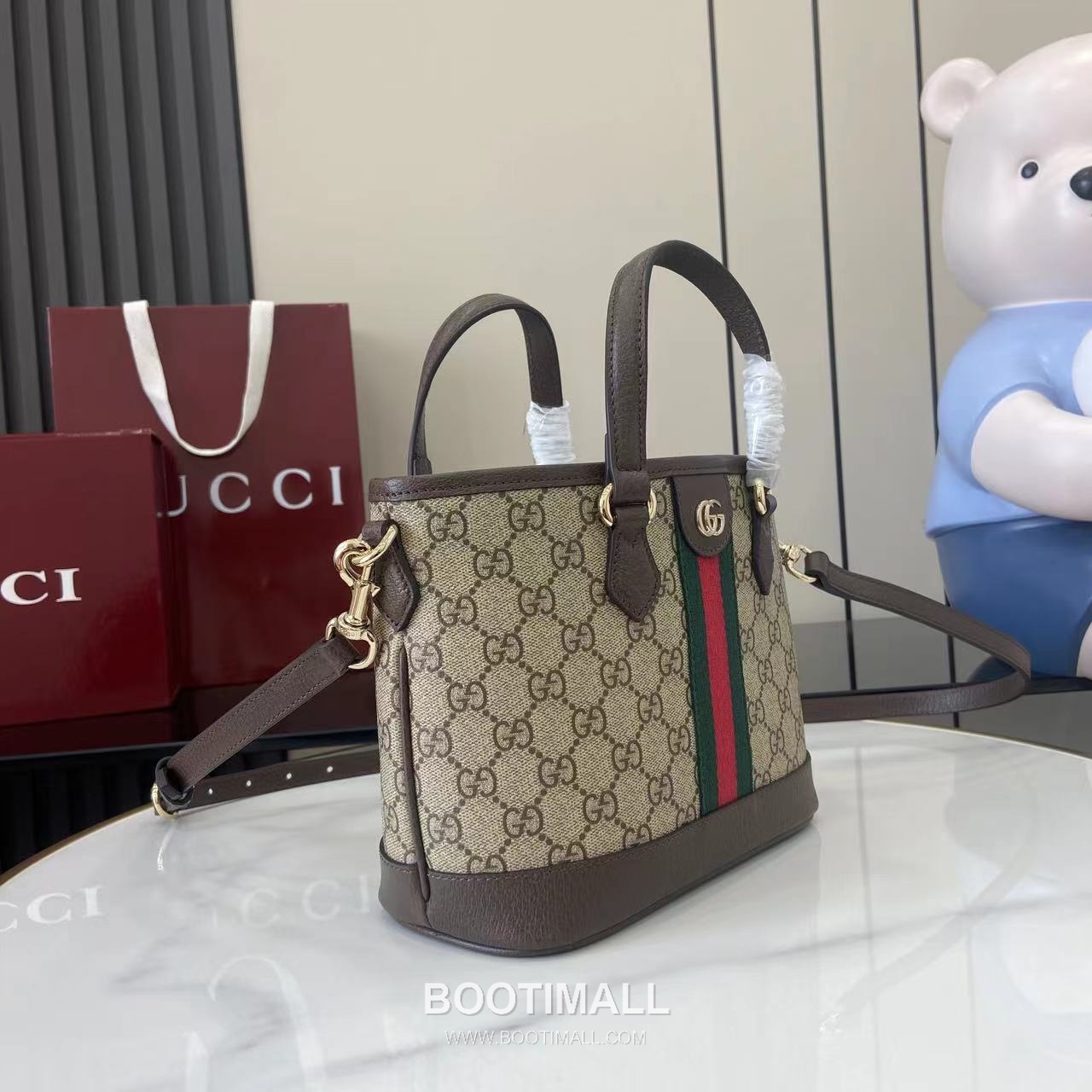 Gucci Ophidia Top Handle GG Canvas Beige Top Handle Bag 구찌 오피디아 탑 핸들백 836848 GG 캔버스 베이지 탑핸들백 22.5cm 2
