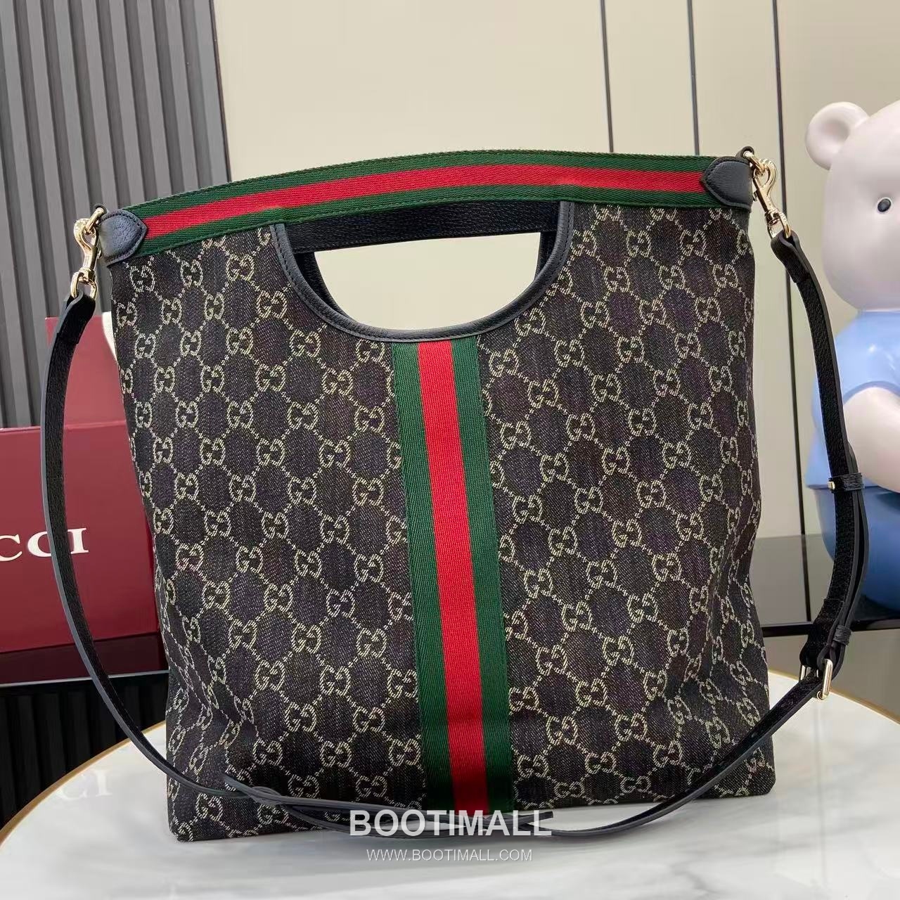 Gucci Giglio Tote GG Denim Black Tote Bag 구찌 질리오 토트백 865452 GG 데님 블랙 39.5cm 3