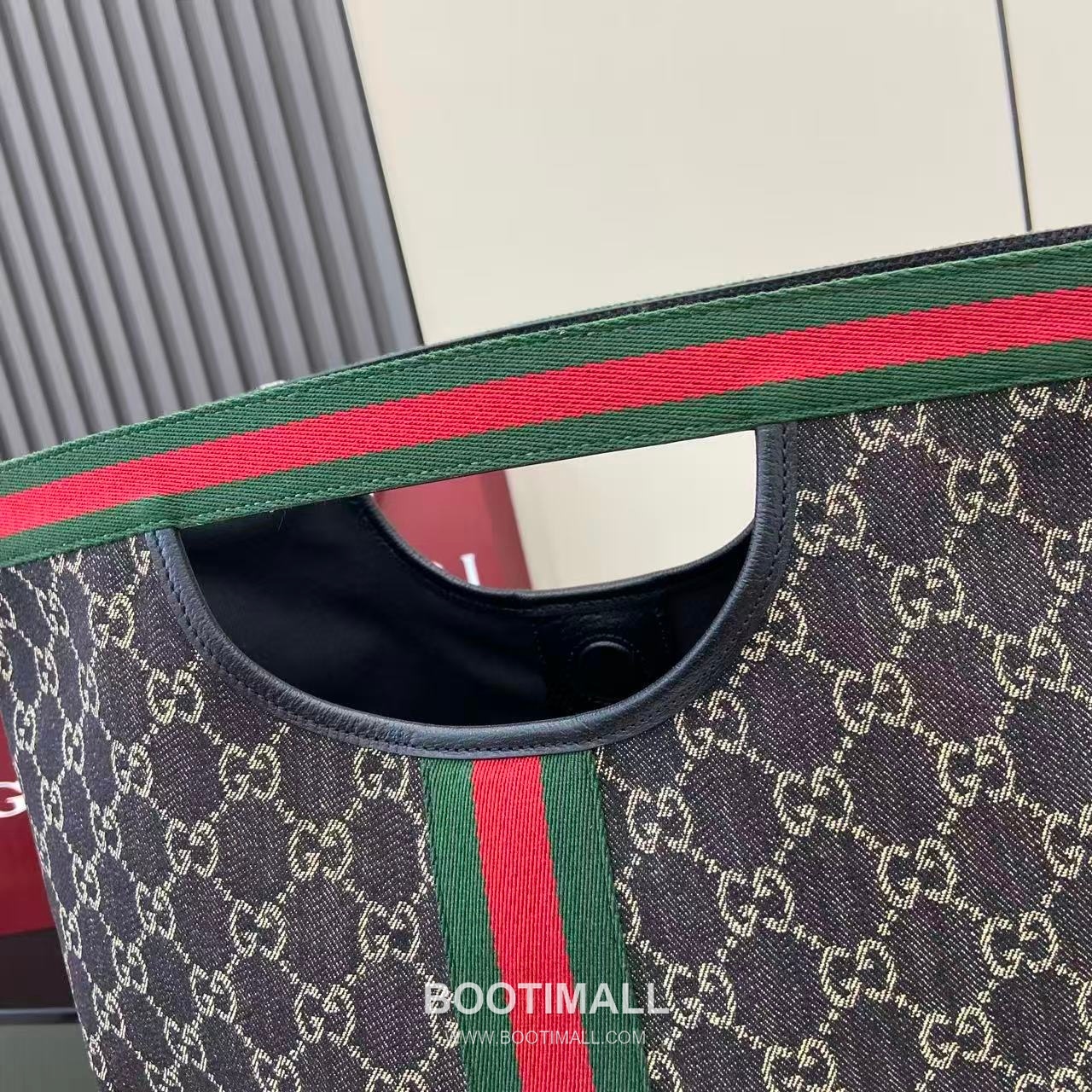 Gucci Giglio Tote GG Denim Black Tote Bag 구찌 질리오 토트백 865452 GG 데님 블랙 39.5cm 12