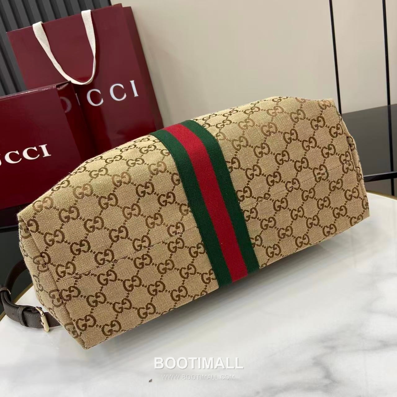 Gucci Giglio Handbag GG Canvas Beige Tote Bag 구찌 지글리오 남성 핸드백 865452 GG 캔버스 베이지 토트백 39.5cm 4