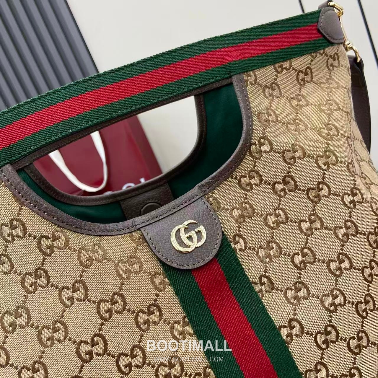 Gucci Giglio Handbag GG Canvas Beige Tote Bag 구찌 지글리오 남성 핸드백 865452 GG 캔버스 베이지 토트백 39.5cm 5